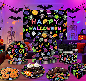 Colorful Ghost Carnival Feast